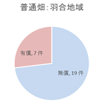 普通畑　無償有償の割合　羽合